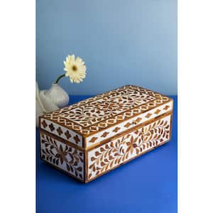 Jodhpur Wood Inlay Decorative Box 16 in.