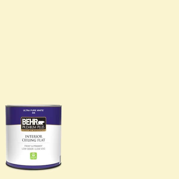 BEHR PREMIUM PLUS 1 qt. #P310-1 Effervescent Ceiling Flat Interior Paint