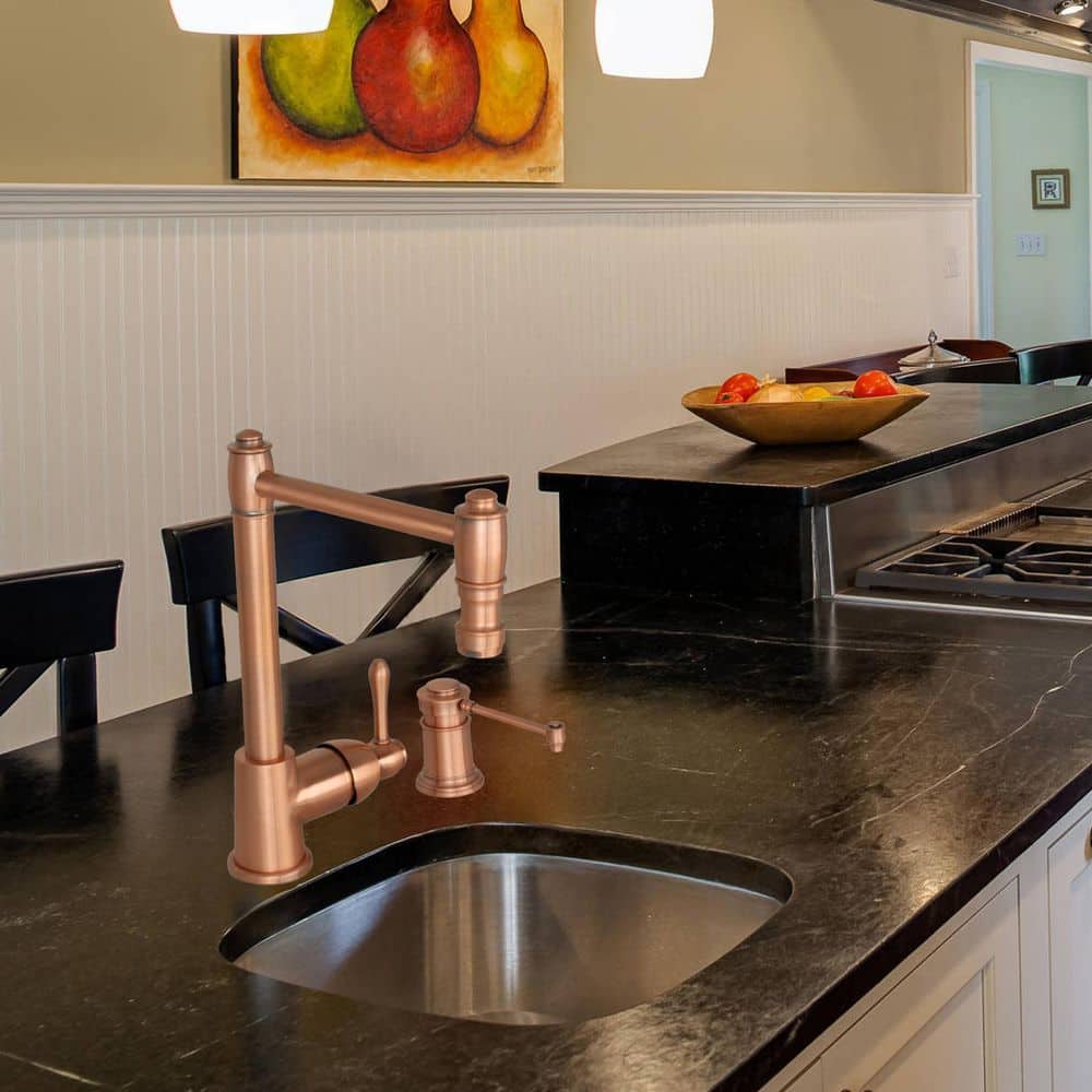 Copper Brass Kitchen Countertop Soap Dispenser