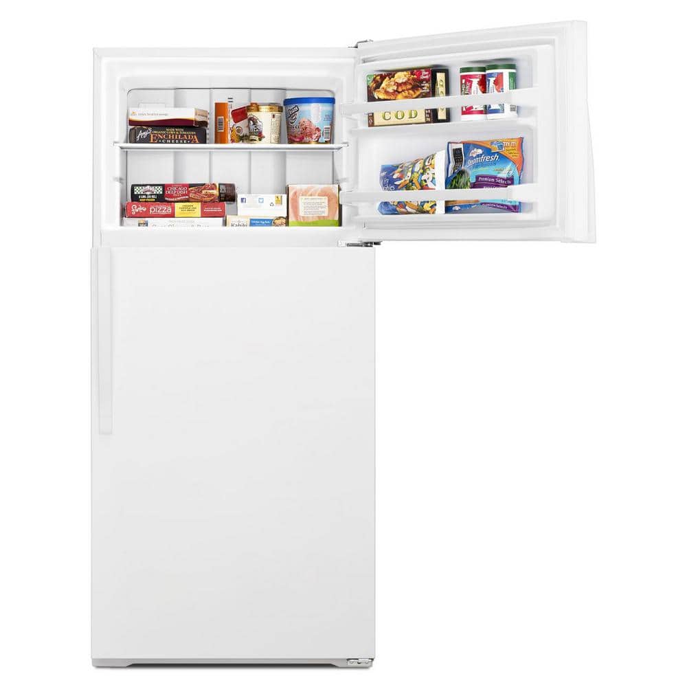 Whirlpool 28 in. Wide Top Freezer Refrigerator in White 14 cu. ft. WRT134TFDW on Fridge.com