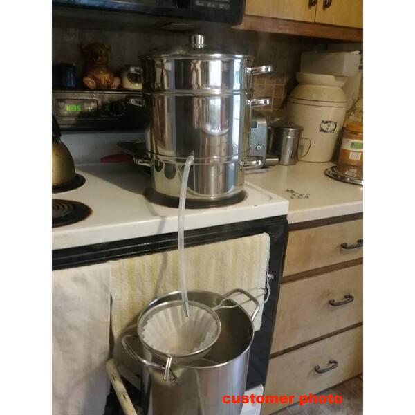 ANGELES HOME 11 qt. Stainless Steel Multi-Lever Fruit Juicer 