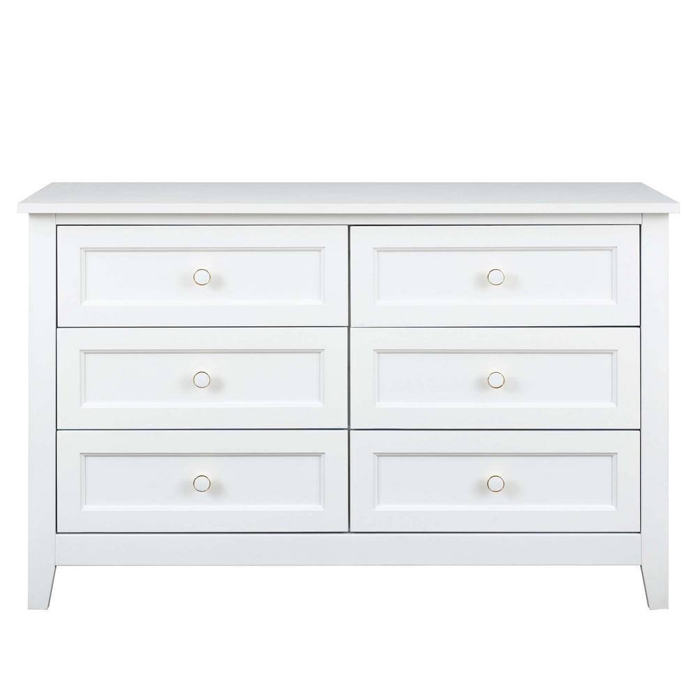 47.24 in. W x 17.72 in. D x 30.75 in. H White Wood Linen Cabinet Spray-Pain