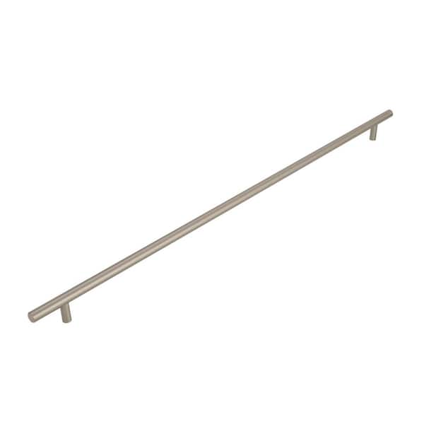 Amerock Bar Pulls 21-7/16 in. (544mm) Modern Sterling Nickel Bar Cabinet Pull