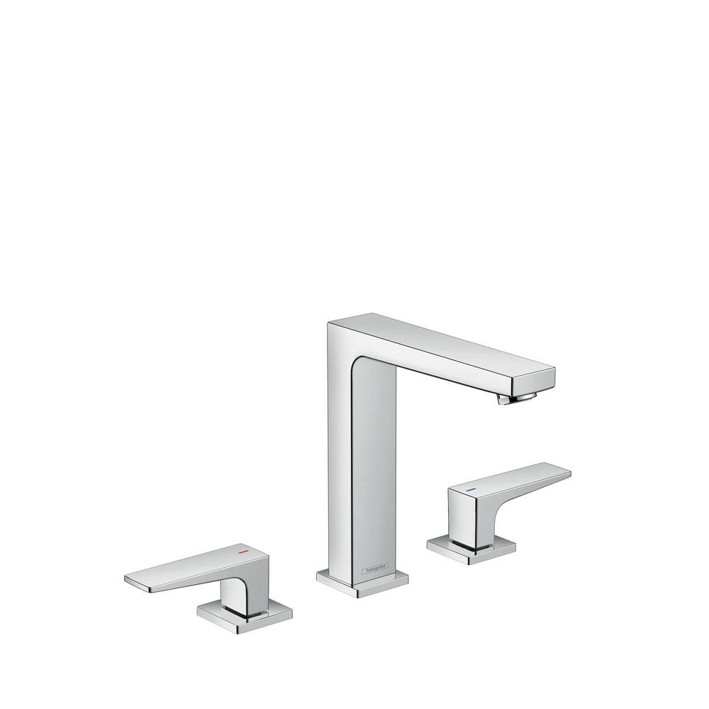 Modern Elegance Chrome Widespread Bathroom Faucet with Dual Handles