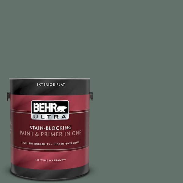 BEHR ULTRA 1 gal. #UL210-3 Heritage Park Flat Exterior Paint and Primer in One