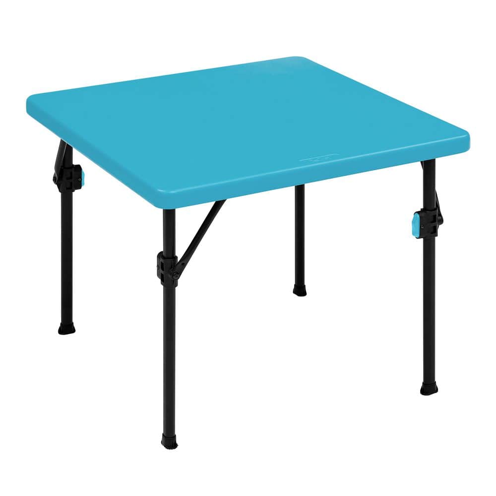 2 ft. Blue & Black Plastic Kids Small Square Dining Table, Seats 4 price history on PriceWatchPro