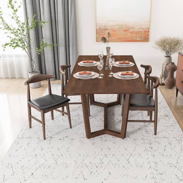 Wilmoth 5 piece discount solid wood dining set