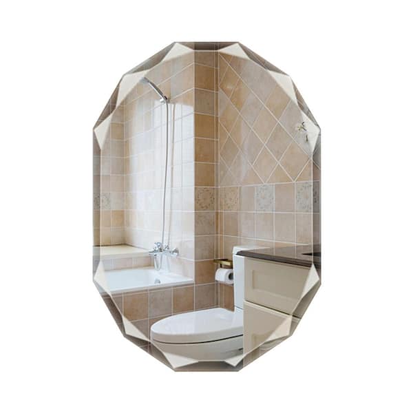 ELLO&ALLO 24 in. W x 36 in. L Single Beveled Edge Bath Wall Vanity Mirror