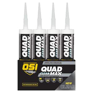 QUAD Max 9.5 fl. oz. Clear #000 Exterior, Window, Door, and Siding Caulk Sealant (12-pack)