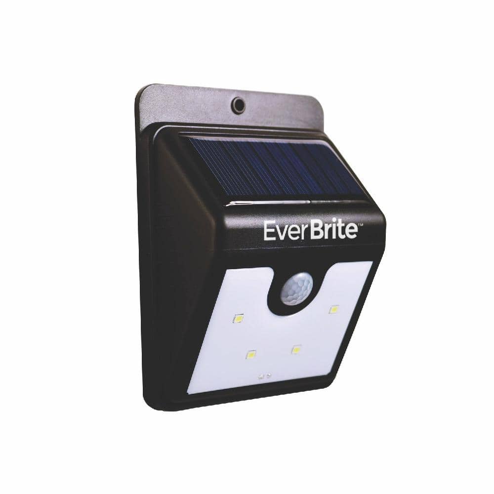 2 pk EverBrite cordless,Solar EVER BRITE Motion activated outdoor LED light 