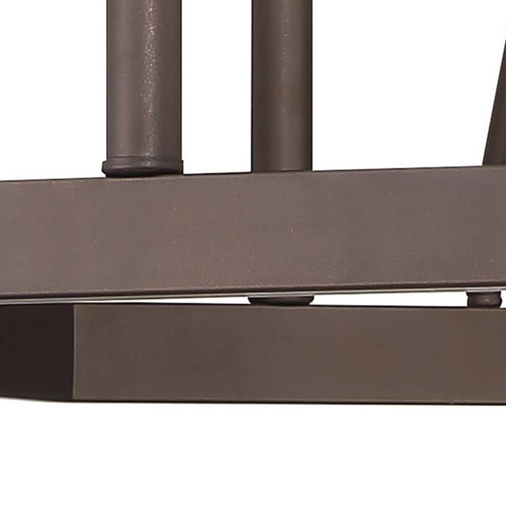 Elegant 16-Light Oil Rubbed Bronze Wagon Wheel LED Chandelier
