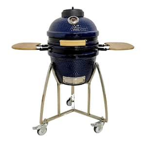 Deals on Lifesmart 15 in Kamado Ceramic Charcoal Grill w/Free Cover