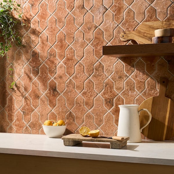 Ivy Hill Tile Elara Cruz Sunset Terracotta 4.48 in. x 8.46 in