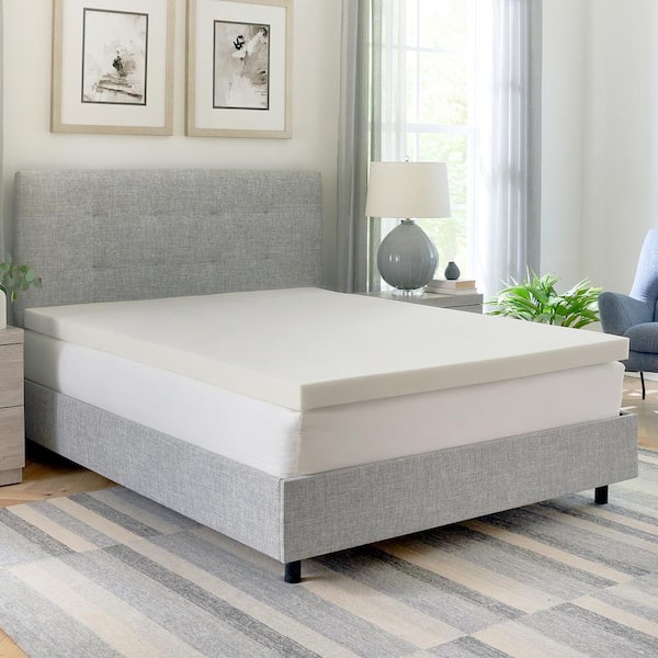 BODIPEDIC Essentials 3 in. Twin XL AdaptiFoam Responsive Memory Foam Mattress Topper