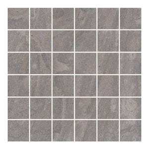 Sereno Pearl Gray 11.81 in. x 11.81 in. Matte Porcelain Mosaic Floor and Wall Tile (0.96 sq. ft./Each)