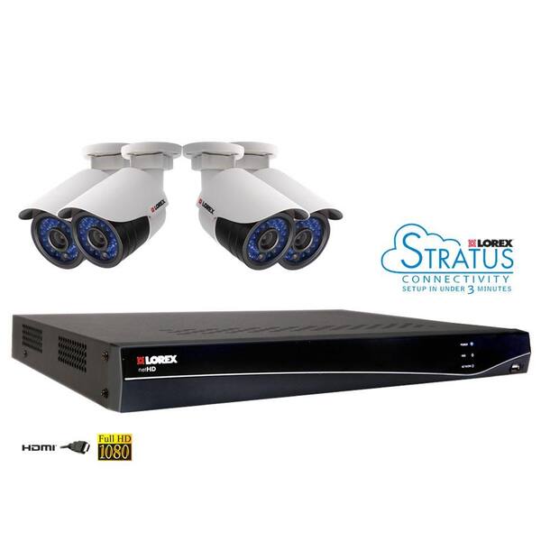 Lorex 8-Channel HD NVR Surveillance System with 2TB Hard Drive and 4 1080p IP Cameras