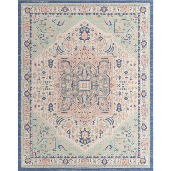 Unique Loom Whitney Milano Multi 7 ft. 10 in. x 10 ft. Area Rug