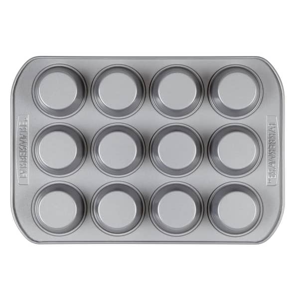 Nogis Silicone Cupcake Pan - Silicone Muffin Pans for Baking - Nonstick Silicon Muffin Molds & 24 Mini Muffin Tin Red