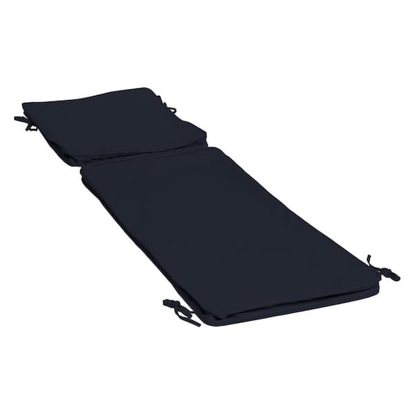 ARDEN SELECTIONS ProFoam 72 in. x 21 in. Outdoor Chaise Cushion Cover, Classic Navy Blue