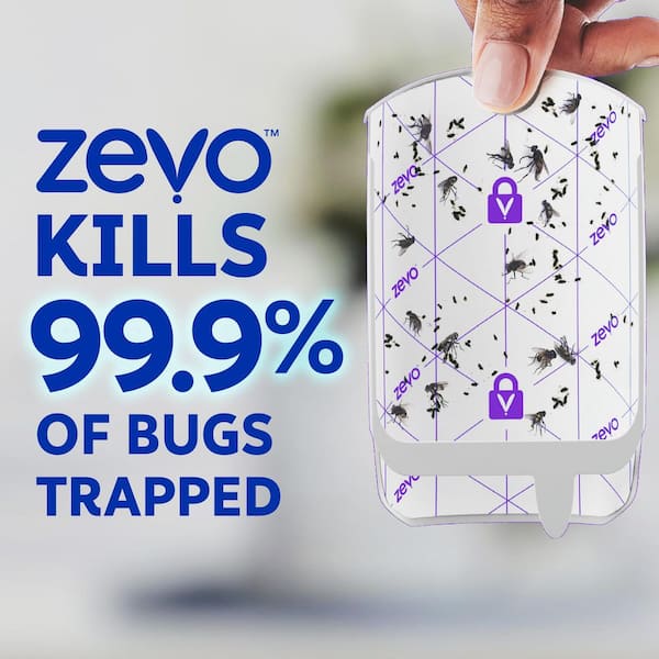 ZEVO Flying Insect Trap Full Size 1-Plug-In Device and 1-Refill
