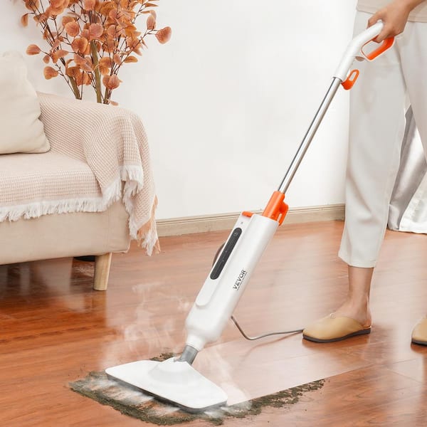 Steam Mop Cleaner 10-in-1 with Convenient Detachable Handheld Unit Floor  Steamer for Hardwood,Tiles,Carpet 1300W Green