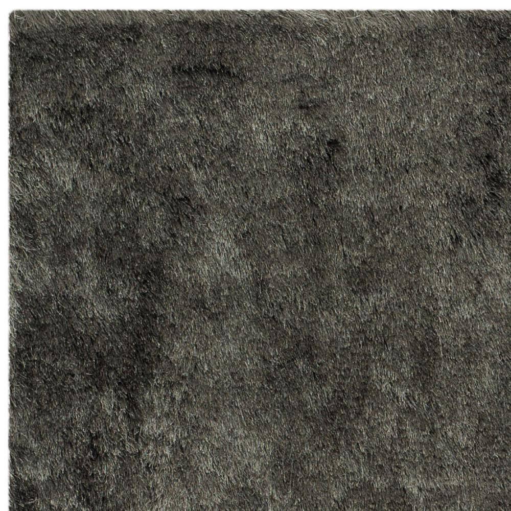 Parisian Titanium Square Tufted Shag Rug in Wool & Synthetic Blend
