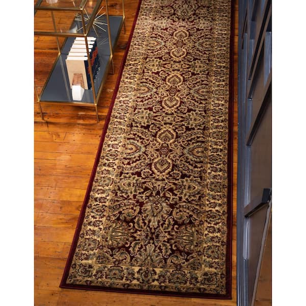 Voyage Asheville Red 2' 7 x 10' 0 Runner Rug