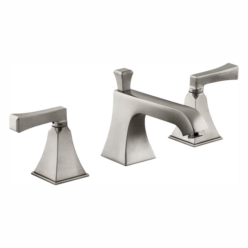 Elegant Vibrant Brushed Nickel Widespread Bathroom Faucet