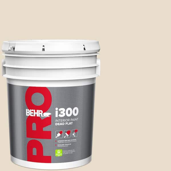 5 gal. #YL-W12 Antique White Dead Flat Interior Paint