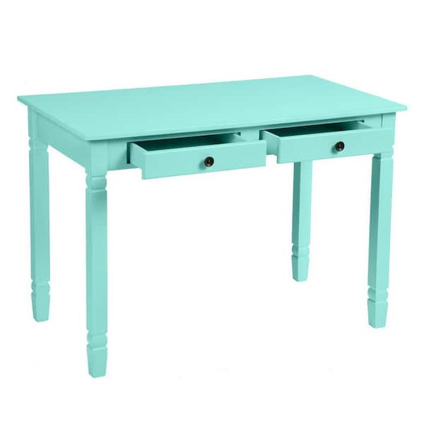 aqua writing desk