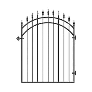 45 in. x 68 in. Diamond Tipped Gate Door with Arched External Rail for 48 in. Door Openings (Hardware included)