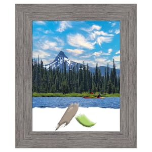 Size 16 in. x 20 in. Pinstripe Plank Grey Picture Frame Opening