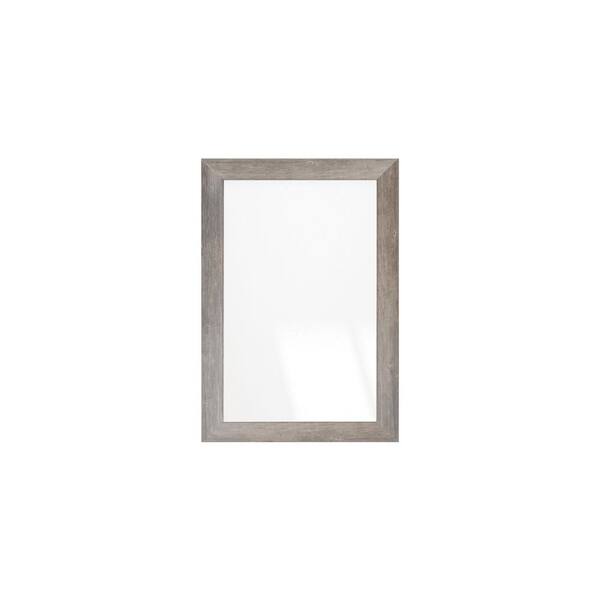 BrandtWorks 25.5 in. W x 38 in. H Rustic-Weathered Gray Barnwood Mirror ...