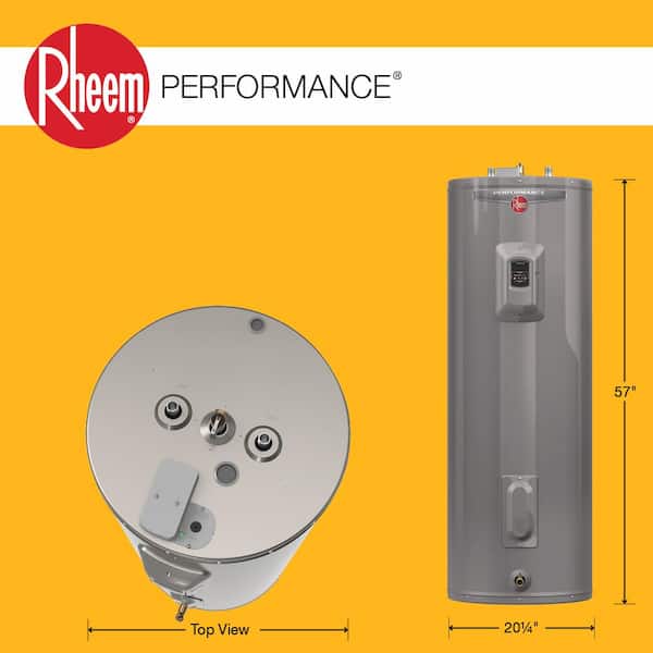 Rheem - Performance 50 Gal. Tall 4500-Watt Double Element Demand Response Ready Electric Water Heater with 6-Year Warranty