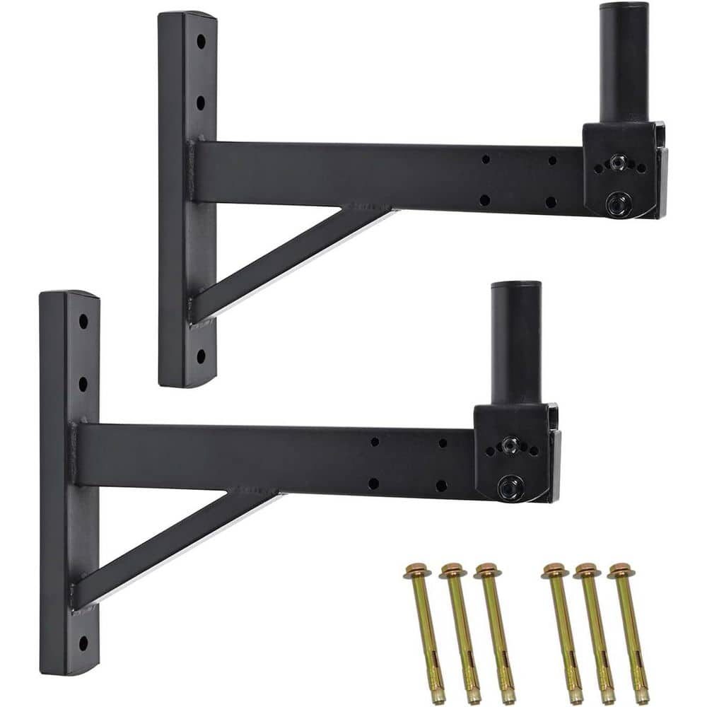 2-Pack DX-319 Speaker Wall Mounts-Heavy-Duty Brackets for Professional Audio and PA Speakers, Holds Up to 100lbs. Black price history on PriceWatchPro