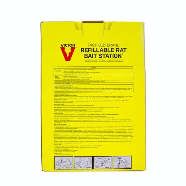 Victor Fast-Kill Brand Refillable Mouse Bait Station with 16 Baits