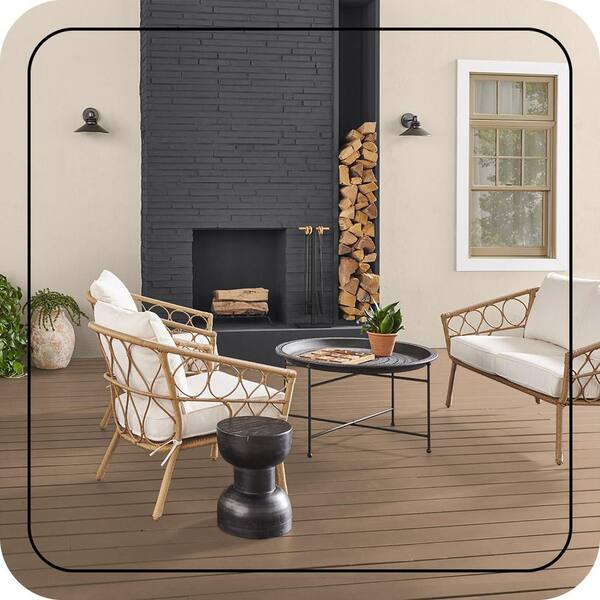 BEHR DECKplus 1 gal. #280F-4 Burnt Almond Solid Color