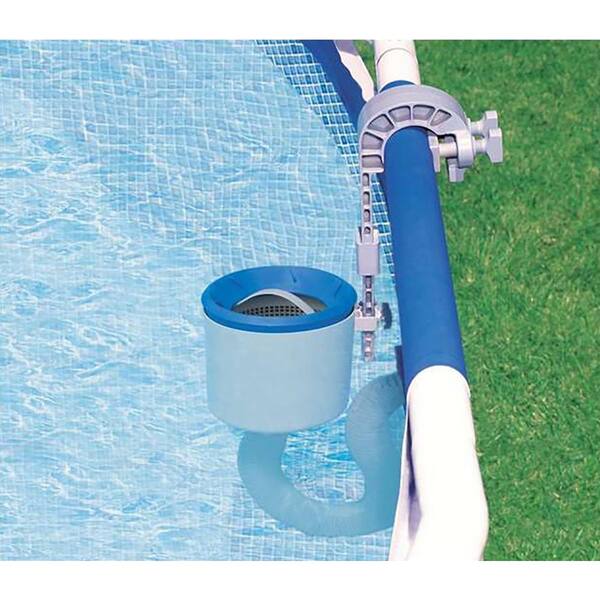 Intex 1 Volt Krystal Clear Saltwater Pool Chlorinator With Wall Mount Surface Skimmer eg e The Home Depot