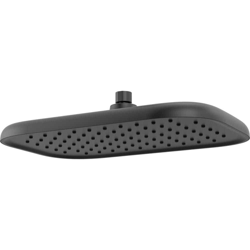 1-Spray Patterns 9 in. Wall Mount Fixed Shower Head in Matte Black price history on PriceWatchPro