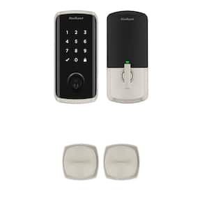 Halo Select Matte Black Wi-Fi Electronic Smart Lock Deadbolt with Arroyo Passage Knob Combo Pack