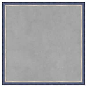 Theo Blue Narrow 17 in. x 17 in. Framed Magnetic Board