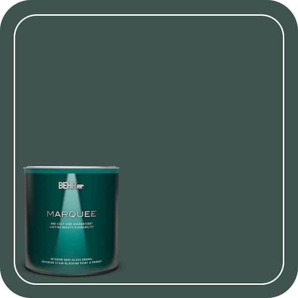 BEHR MARQUEE 1 qt. #480F-7 Sycamore Tree Semi-Gloss Enamel Interior Paint & Primer