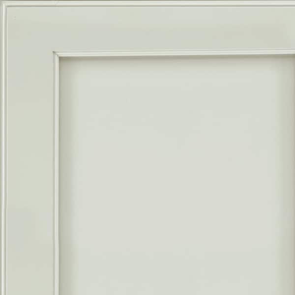 KraftMaid Geneva 7 5/16 in. W x 3/4 in. D x 7 5/16 in. H Quarter Cabinet Door Sample in Moonshine