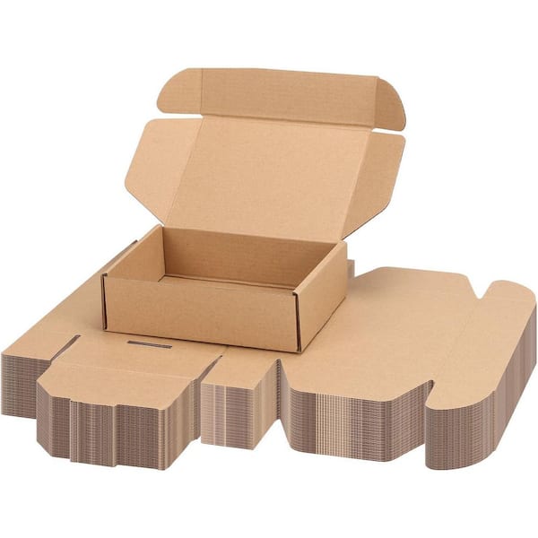 Unbranded 7x5x2 Inch Brown Mailing Boxes Kraft Cardboard Small Business Packaging Tuck Top Easy Fold 40 Pack