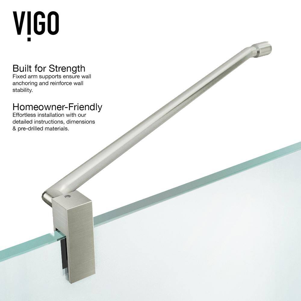 Monteray 48" x 32" Frameless Clear Glass Shower Enclosure with Brushed Nickel Hardware