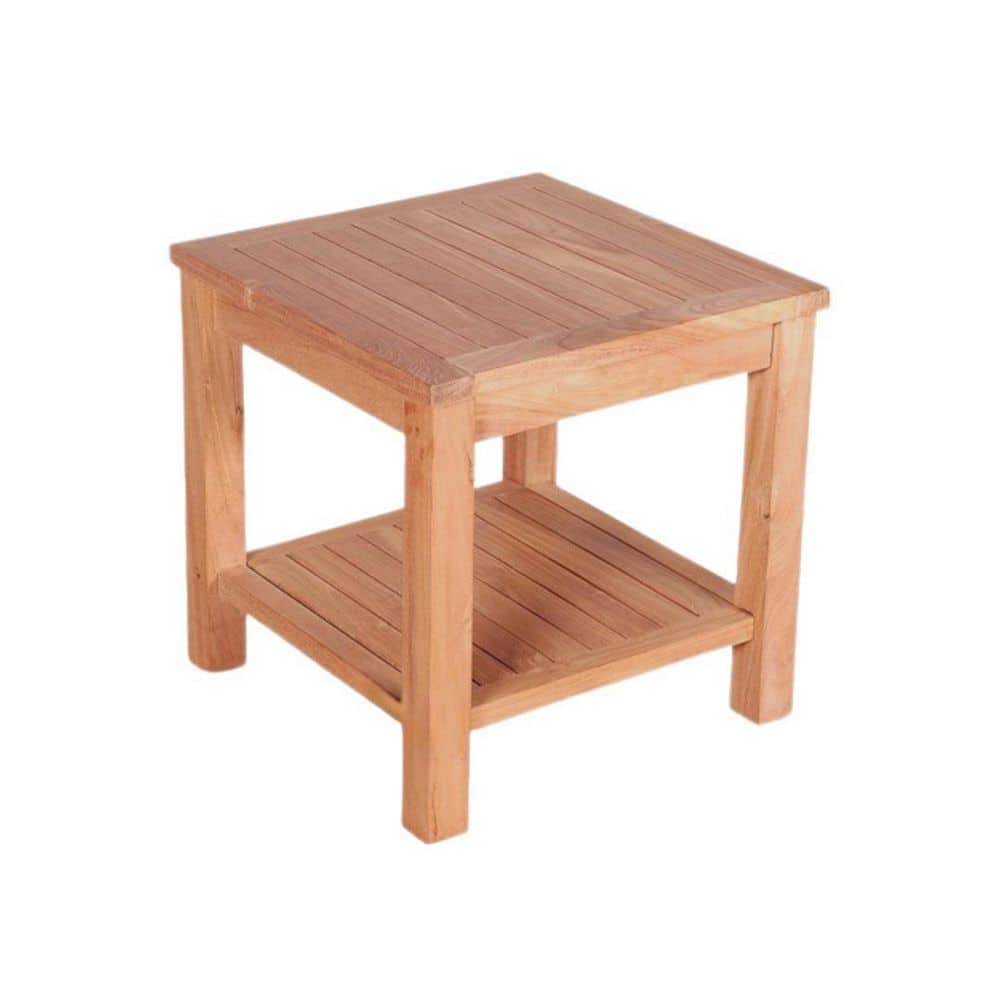Beespoke Pavilion Square Teak Outdoor Side Table 8008-427 - The