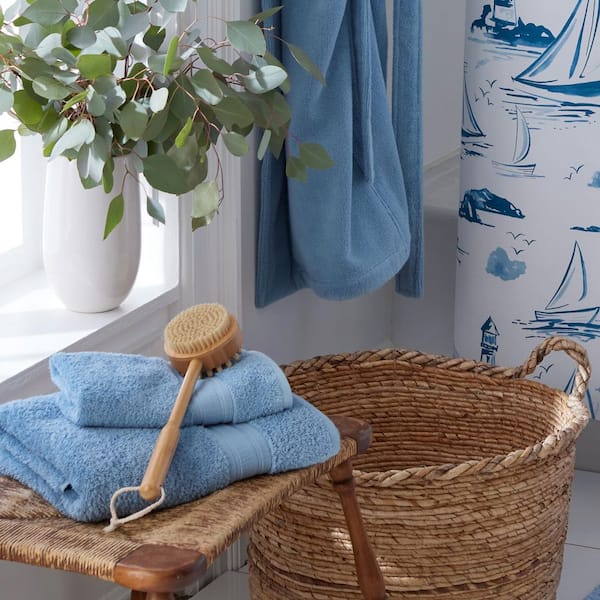 The Company Store Company Cotton Blue Turkish Cotton Hand Towel