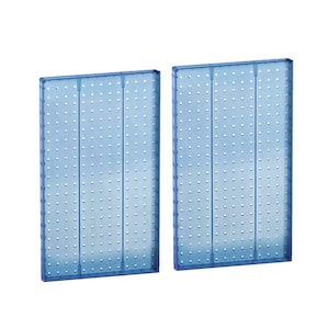 22 in H x 13.5 in W Pegboard Blue Styrene One Sided Panel (2-Pieces per Box)