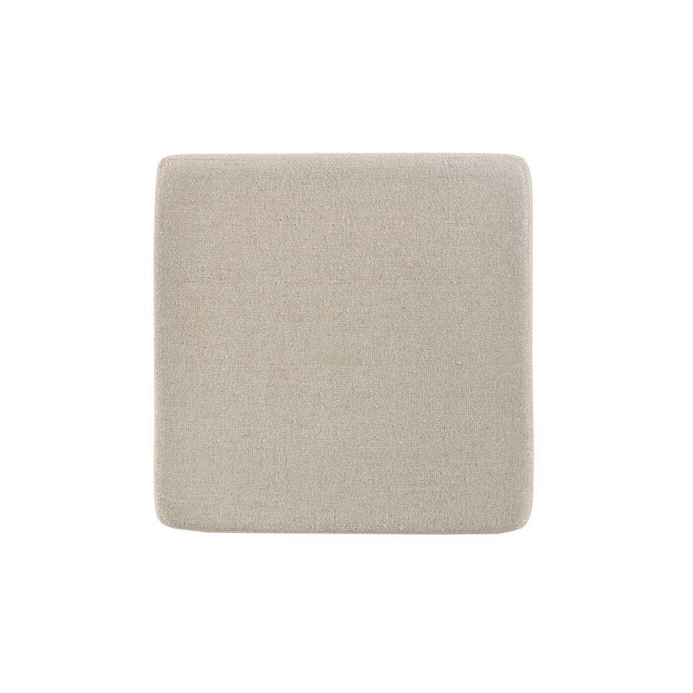 Weathered Gray and Linen 30" Bar Stool with Turned Legs