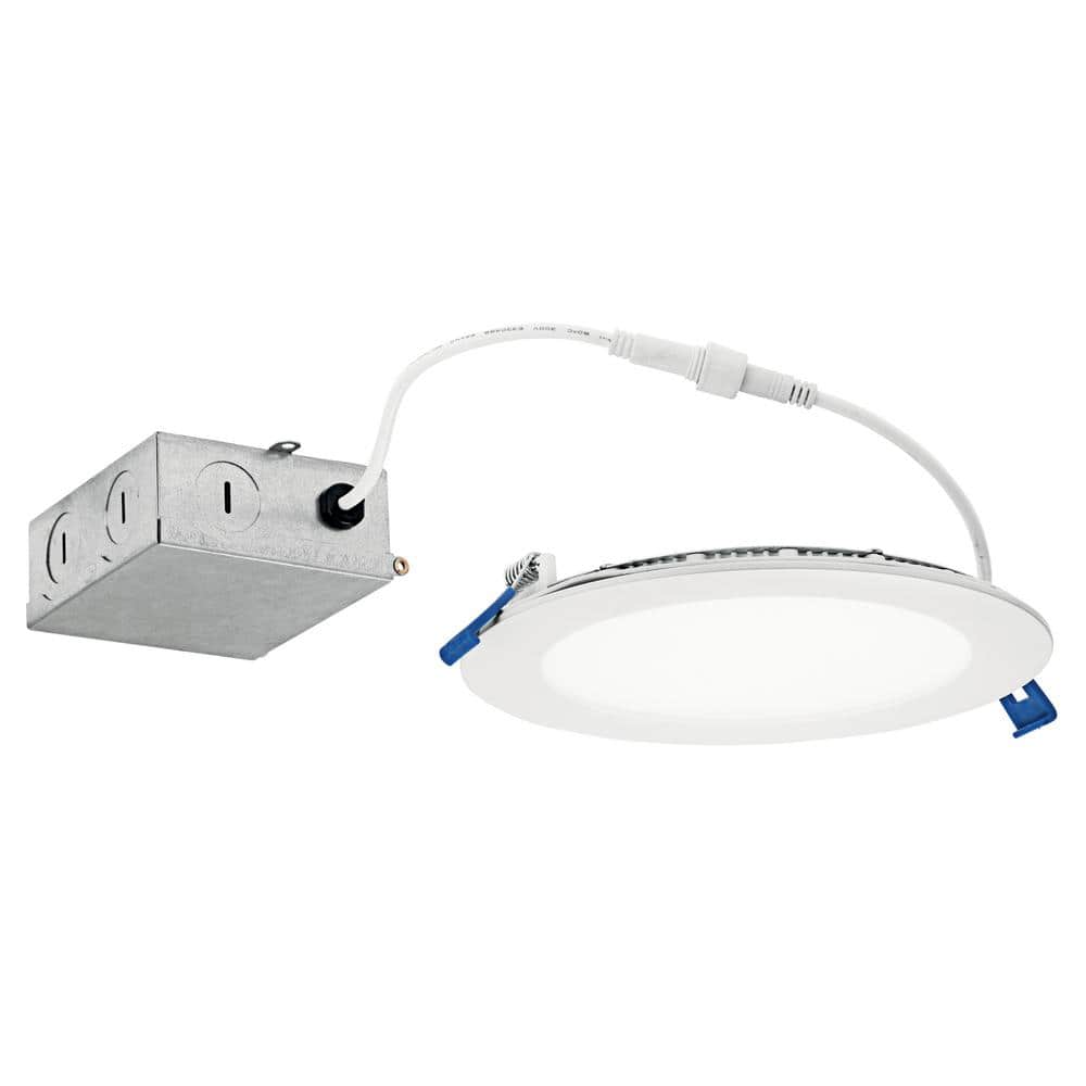 Direct-to-Ceiling Integrated LED 6 in. Round Canless Recessed Light for Bathroom Ultra Thin White 2700K (1-Pack) price history on PriceWatchPro